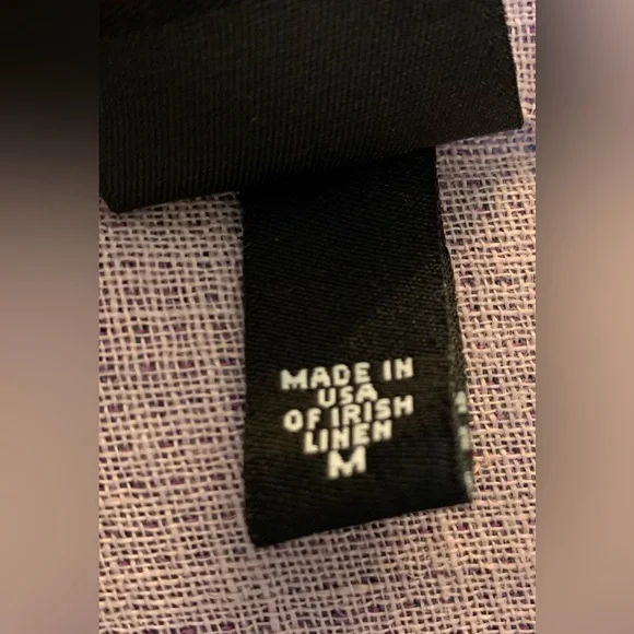 Eileen Fisher Purple Irish Linen Open Front Jacket - Kimono - Cardigan - Picture 14 of 15